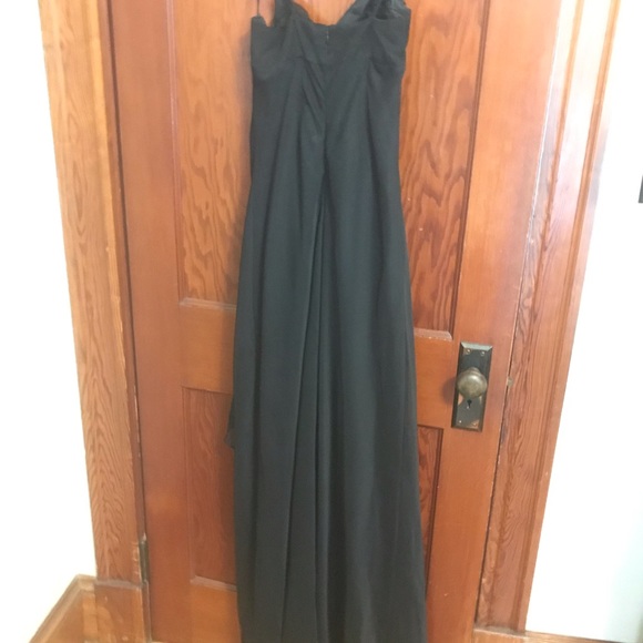 ❤️Chelsea 28 Black floor length spaghetti strap Prom Dress❤️ - Picture 9 of 9